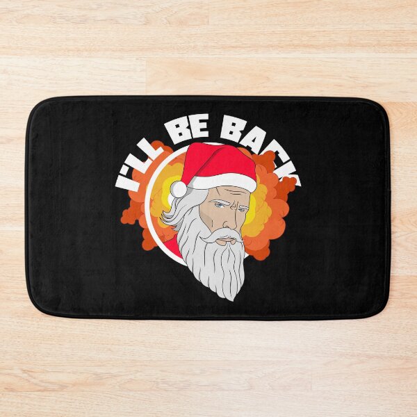 Item preview, I'll be back | cool action hero Santa Claus illustration designed and sold by ProdbyNiECO.