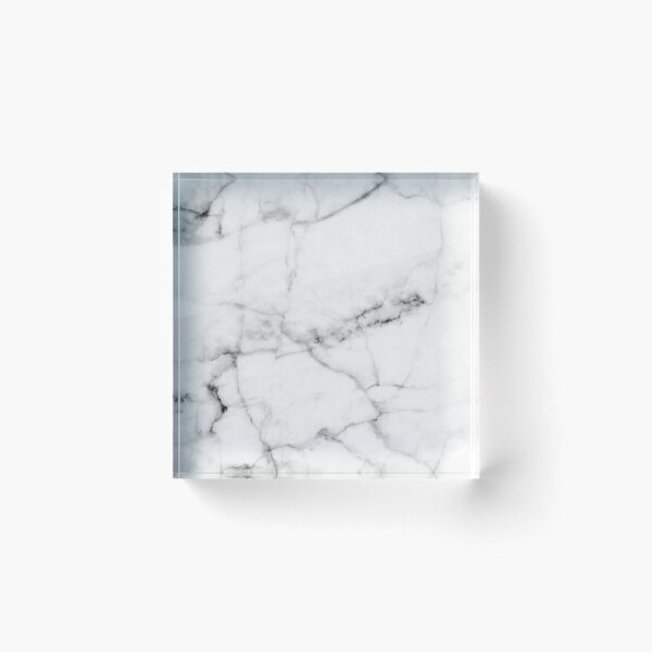 Item preview, Pure White Real Marble Dark Grain All Over designed and sold by 5mmpaper.