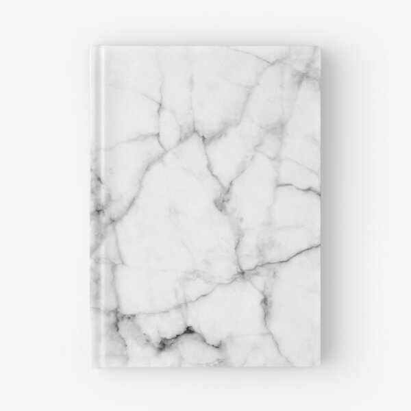 Item preview, Pure White Real Marble Dark Grain All Over designed and sold by 5mmpaper.
