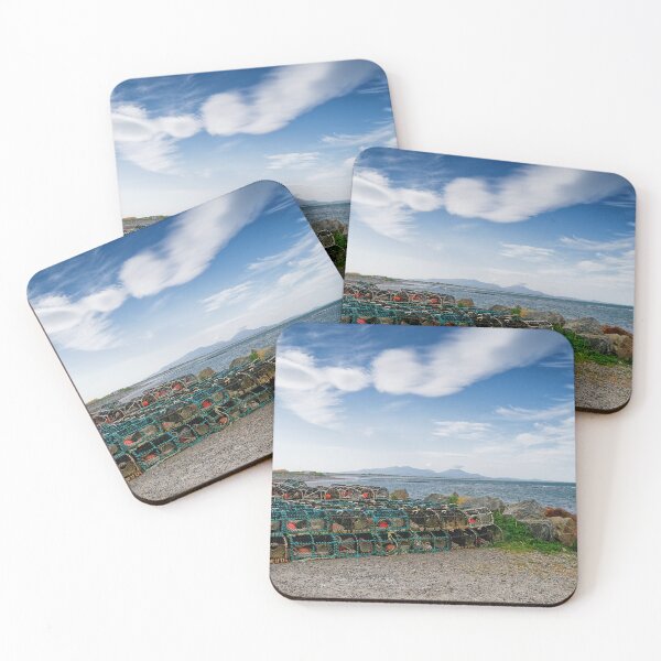 Item preview, Creels on the Shore, Benbecula, Outer Hebrides, Scotland designed and sold by Kasia Design.