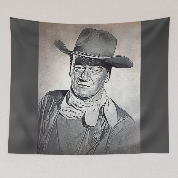 Item preview, John Wayne Art - oil paint - D68 designed and sold by DecoVintage.