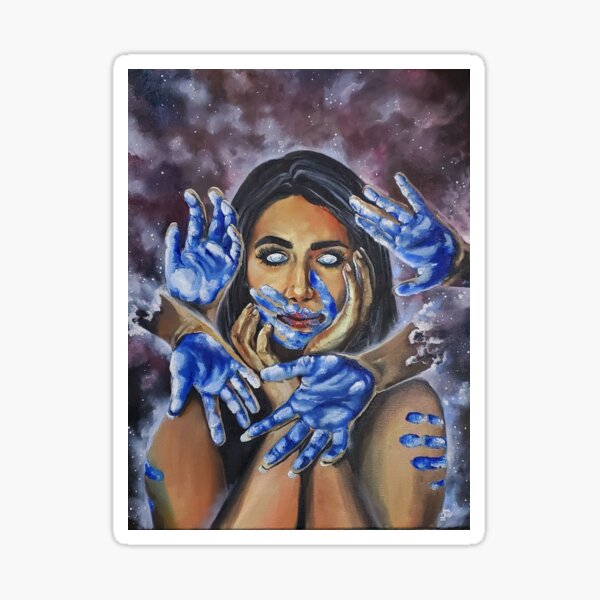 Healing Hands Magical Fantasy Art Sticker