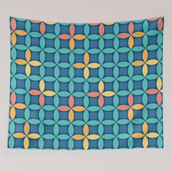 Item preview, Circle Dance - navy designed and sold by JRP Design.