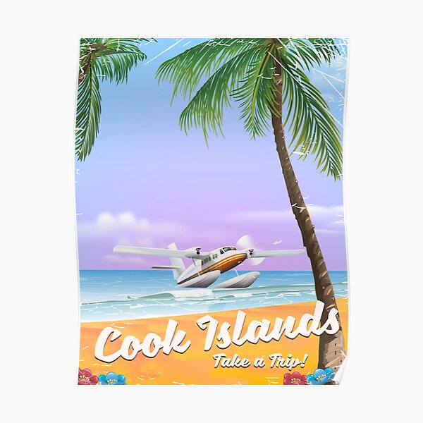 Jamaica Jamaican Caribbean Island Flag Moon Travel Advertisement Art Poster