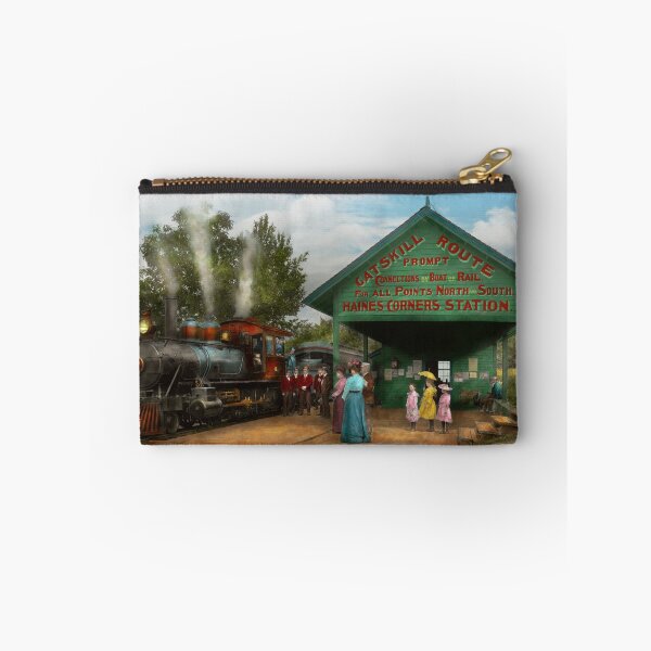 Item preview, Train - Haines Corners - Catskill Mountains - NY - Waiting for departure - 1902 designed and sold by Mike Savad Photography.