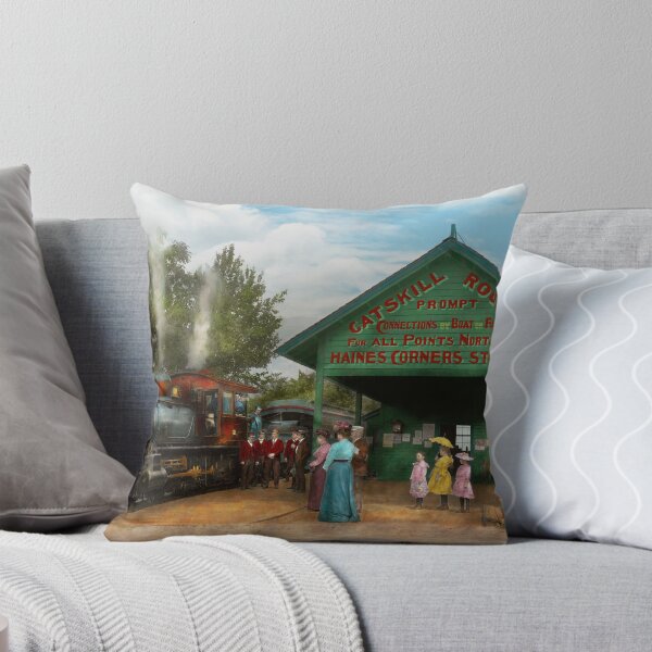 Item preview, Train - Haines Corners - Catskill Mountains - NY - Waiting for departure - 1902 designed and sold by Mike Savad Photography.