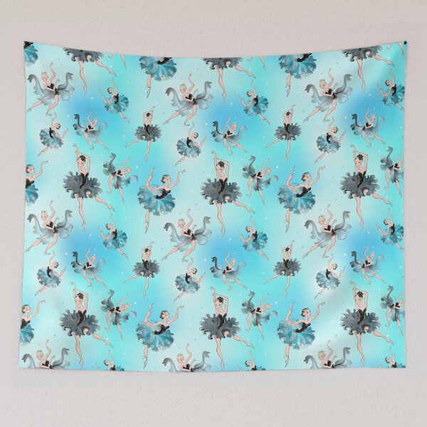 Item preview, Beautiful blue ballet dancer pattern designed and sold by reka88.