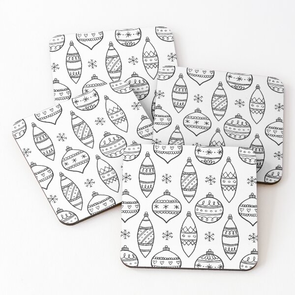 Item preview, Christmas ornaments - hand drawn pattern designed and sold by PP-Patterns.