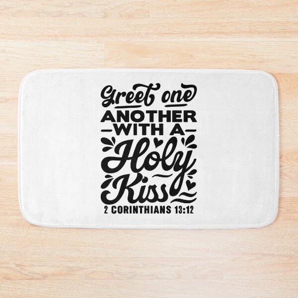 Item preview, Greet one another with a holy kiss - 2 Corinthians 13:12 designed and sold by plushism.