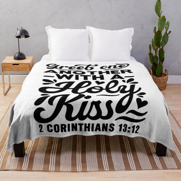 Item preview, Greet one another with a holy kiss - 2 Corinthians 13:12 designed and sold by plushism.