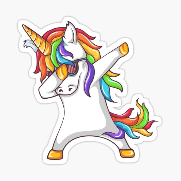 Stickers Unicorn Dog Cat Emoji Rainbow Party Favors Best Sticker