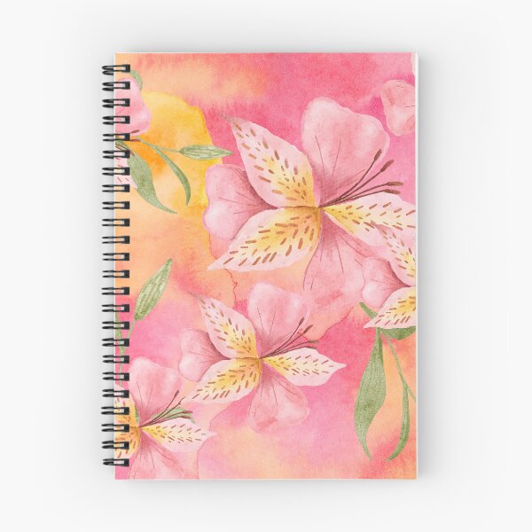 Item preview, Tropical Lily Flowers on Pink and Yellow background (4of4) designed and sold by DzineVine.