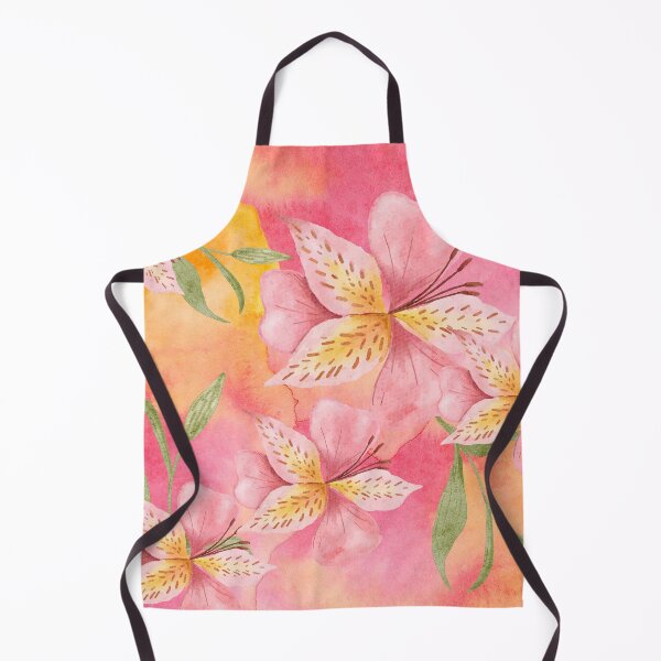 Item preview, Tropical Lily Flowers on Pink and Yellow background (4of4) designed and sold by DzineVine.