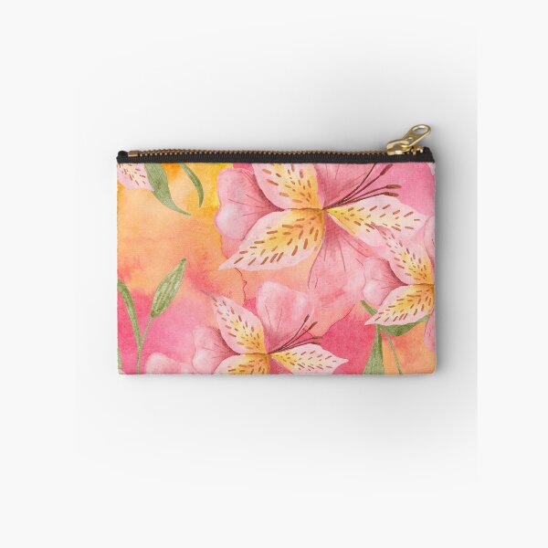 Item preview, Tropical Lily Flowers on Pink and Yellow background (4of4) designed and sold by DzineVine.