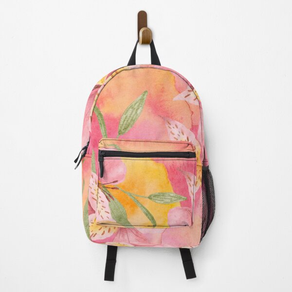 Item preview, Tropical Lily Flowers on Pink and Yellow background (4of4) designed and sold by DzineVine.