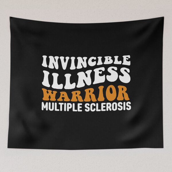 Item preview, Multiple Sclerosis Awareness Quote: Invisible Illness Warrior designed and sold by AMINE  ★★★★★.