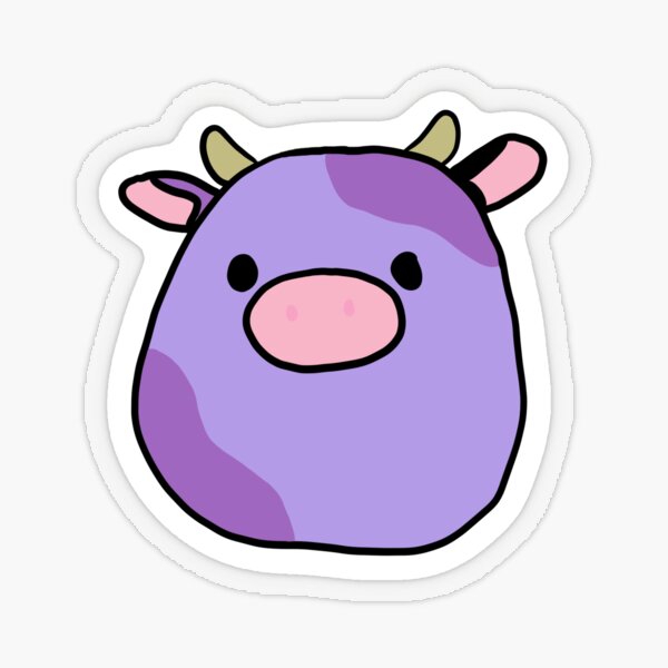 Cute Cow Sticker Purple Cow Decal Lavender Cow Sticker -  Hong Kong