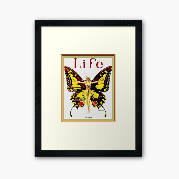 LIFE : Vintage 1922 Flapper Advertising Print Framed Art Print