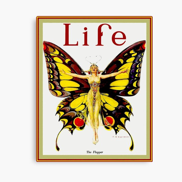 LIFE : Vintage 1922 Flapper Advertising Print Canvas Print