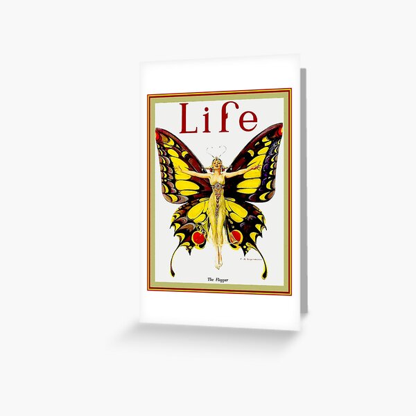 LIFE : Vintage 1922 Flapper Advertising Print Greeting Card