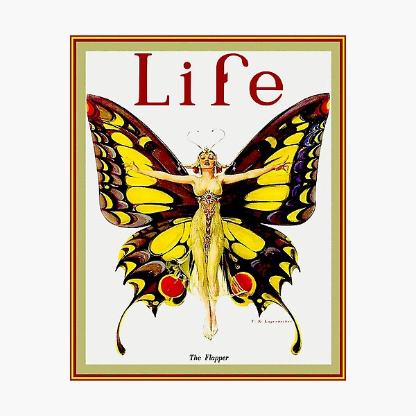 LIFE : Vintage 1922 Flapper Advertising Print Photographic Print