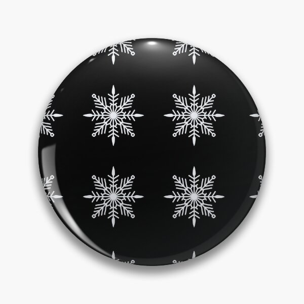 Item preview, White snowflake pattern designed and sold by DigitalArtTrend.
