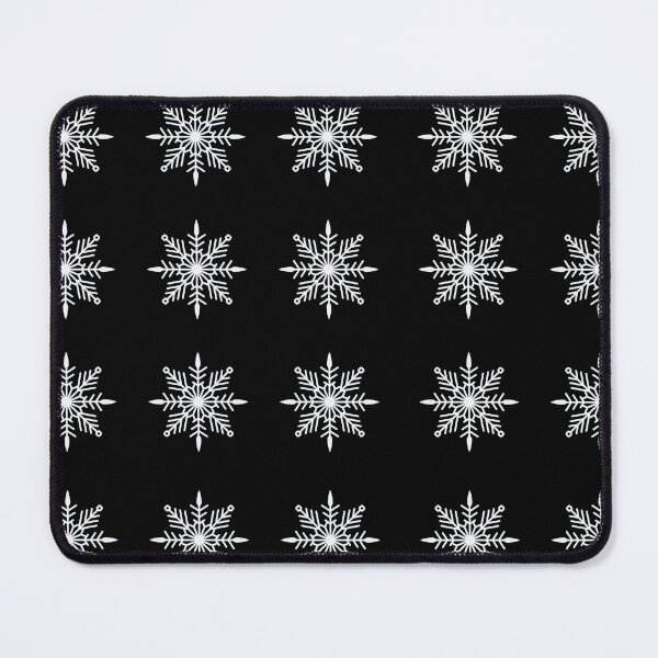 Item preview, White snowflake pattern designed and sold by DigitalArtTrend.
