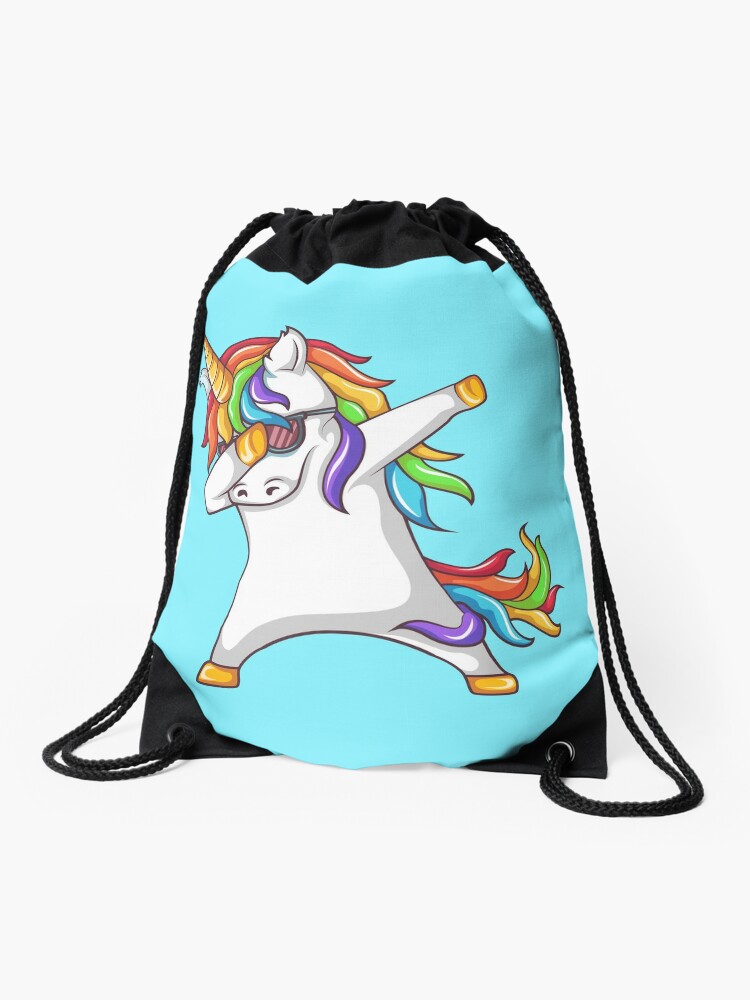 unicorn dabbing backpack