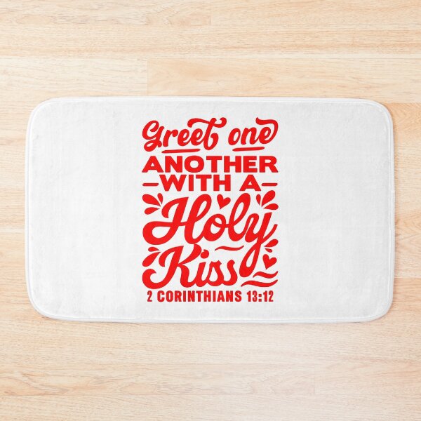 Item preview, Greet one another with a holy kiss - 2 Corinthians 13:12 designed and sold by plushism.