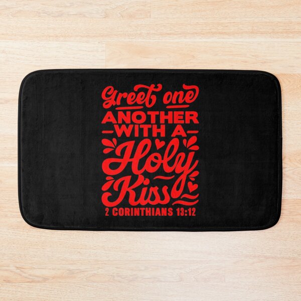 Item preview, Greet one another with a holy kiss - 2 Corinthians 13:12 designed and sold by plushism.