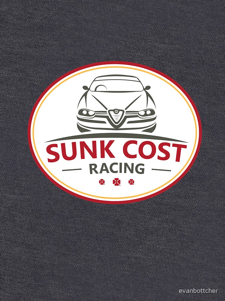 Thumbnail 5 of 5, Lightweight Hoodie, Sunk Cost Racing designed and sold by evanbottcher.