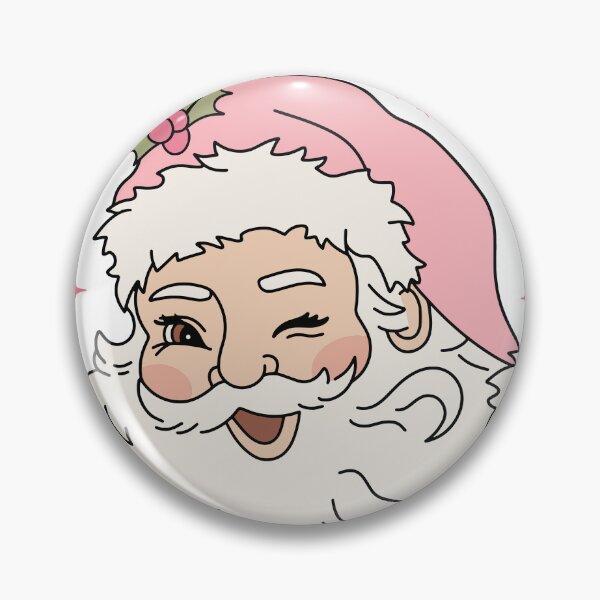 Item preview, RETRO VINTAGE PINK SANTA, PINK SANTA CLAUS designed and sold by FlutteringWings.