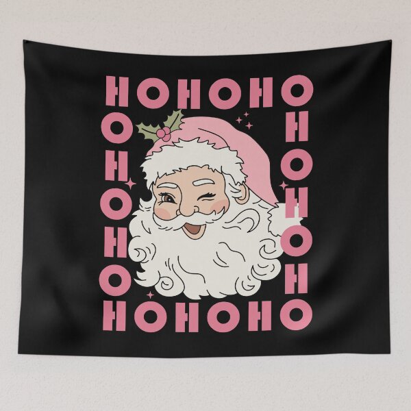 Item preview, RETRO VINTAGE PINK SANTA, PINK SANTA CLAUS designed and sold by FlutteringWings.