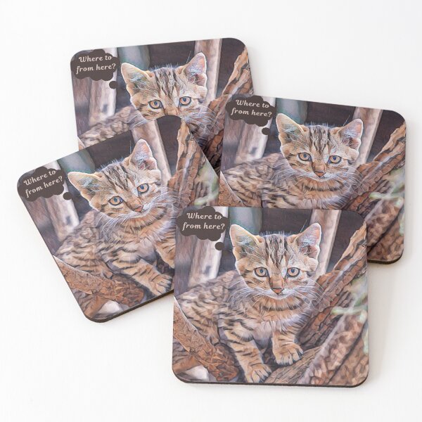 Item preview, Cute Kitten in a Tree designed and sold by Bright76.