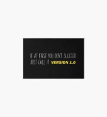 Version 1.0 - Funny Programming Jokes Art Board