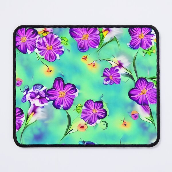 Item preview, Flower pattern wallpaper designed and sold by The Love Quill.