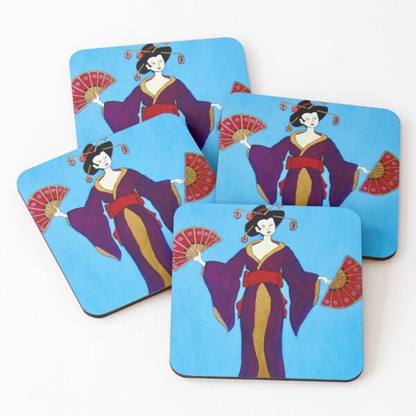 Item preview, Geisha with two fans designed and sold by Shulie1.