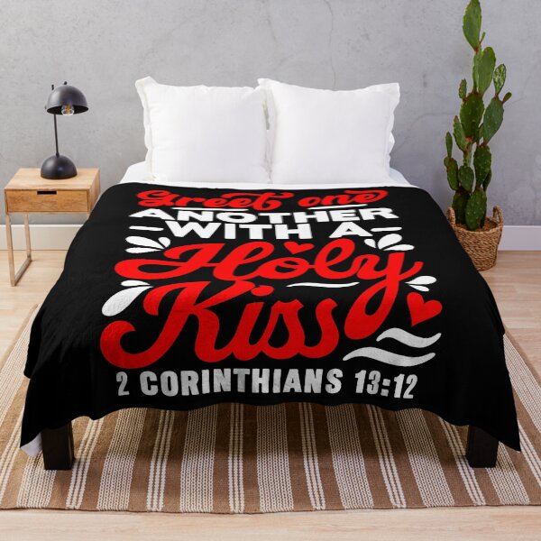 Item preview, Greet one another with a holy kiss - 2 Corinthians 13:12 designed and sold by plushism.