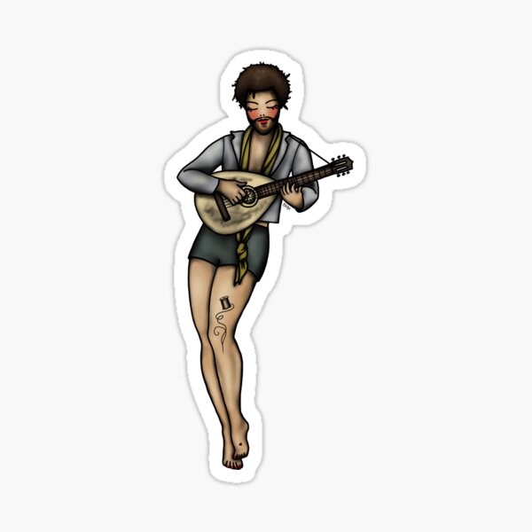 Item preview, Frenchie Vintage Pin-up Tattoo designed and sold by AsIsHerRight.