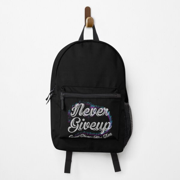 Item preview, Never Give Up, Motivational, Typography designed and sold by saimzgraphics.