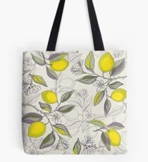 Lemon pattern Tote Bag