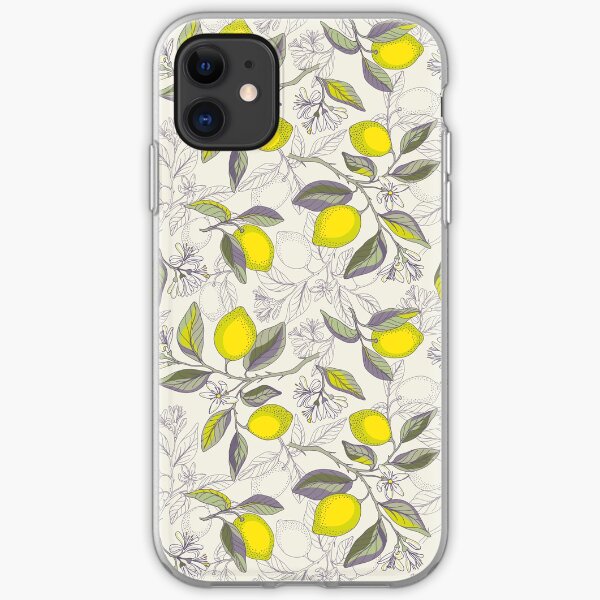 Lemon pattern iPhone Soft Case