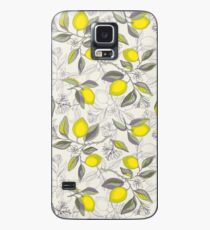 Zitronen-Muster Hülle & Klebefolie für Samsung Galaxy