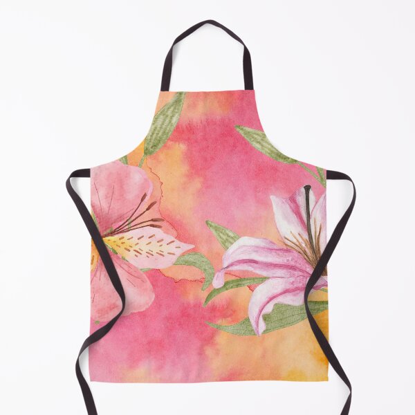Item preview, Tropical Lilies on Pink and Yellow Background (3of4) designed and sold by DzineVine.