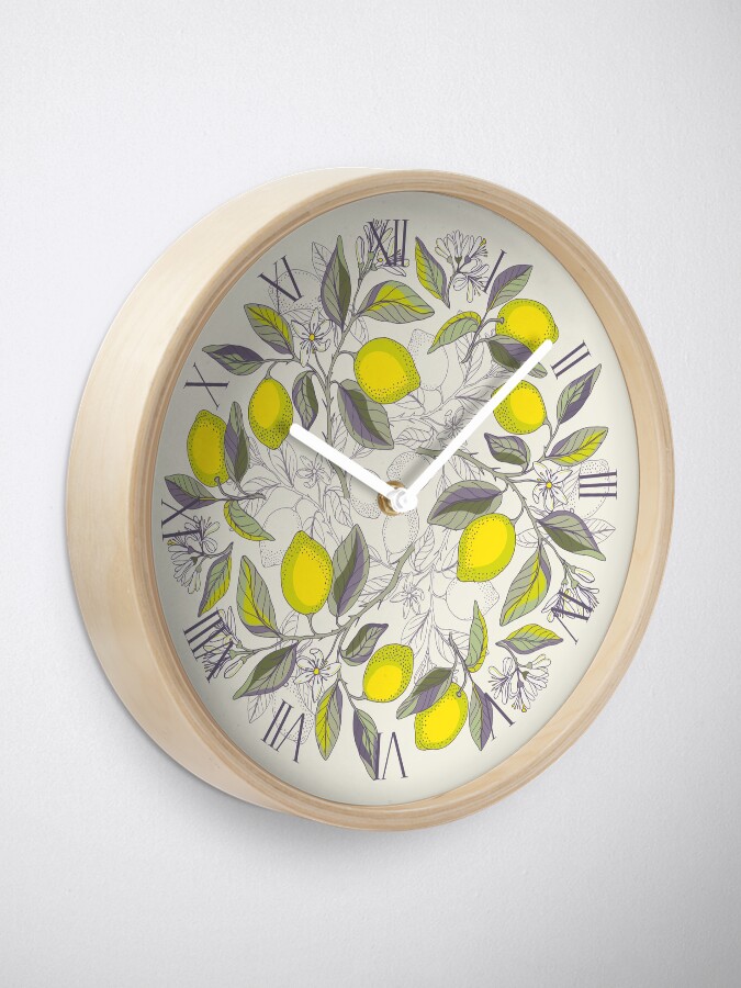 Imagen 2 de 4, Reloj con la obra Patrón de limón, diseñada y vendida por olgart.