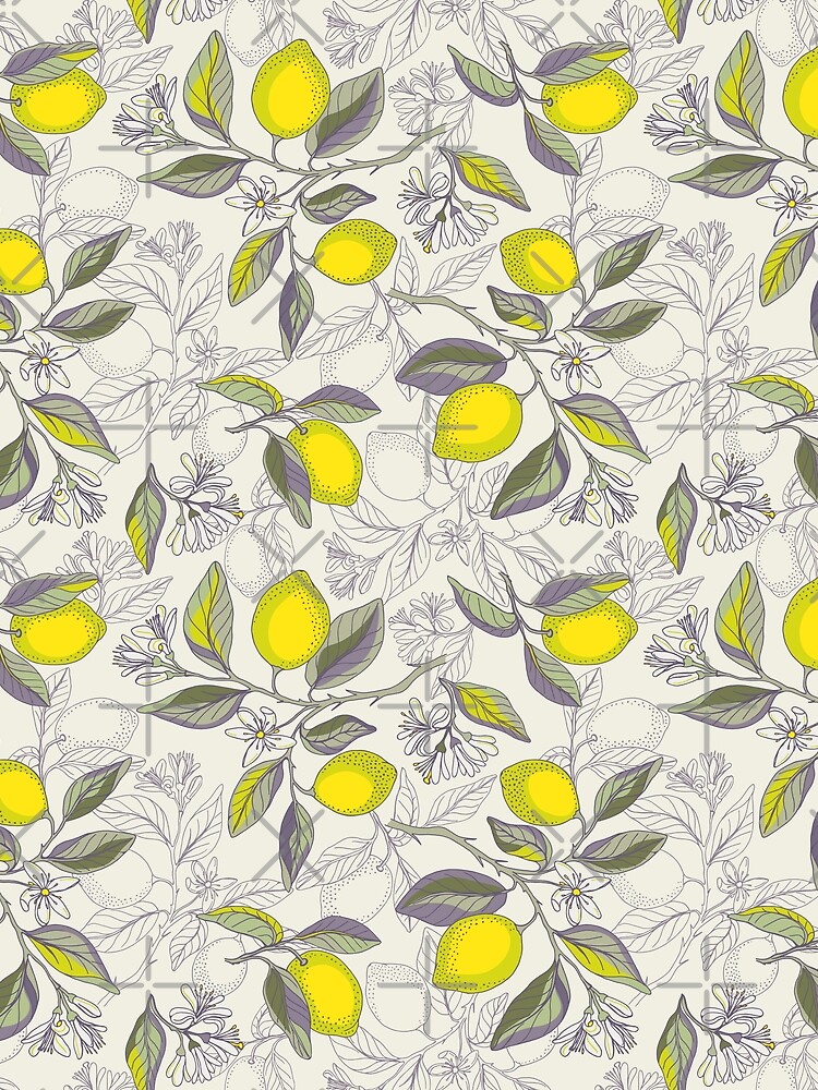 Thumbnail 3 of 3, Scarf, Lemon pattern designed and sold by olgart.