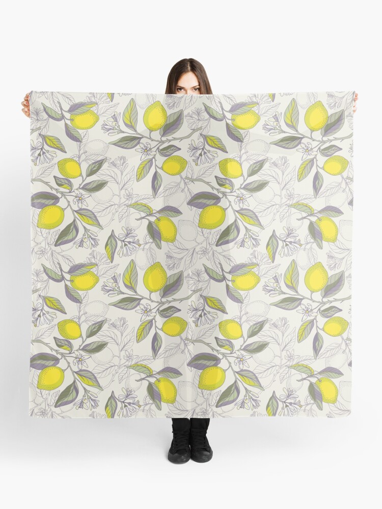 Thumbnail 1 of 3, Scarf, Lemon pattern designed and sold by olgart.
