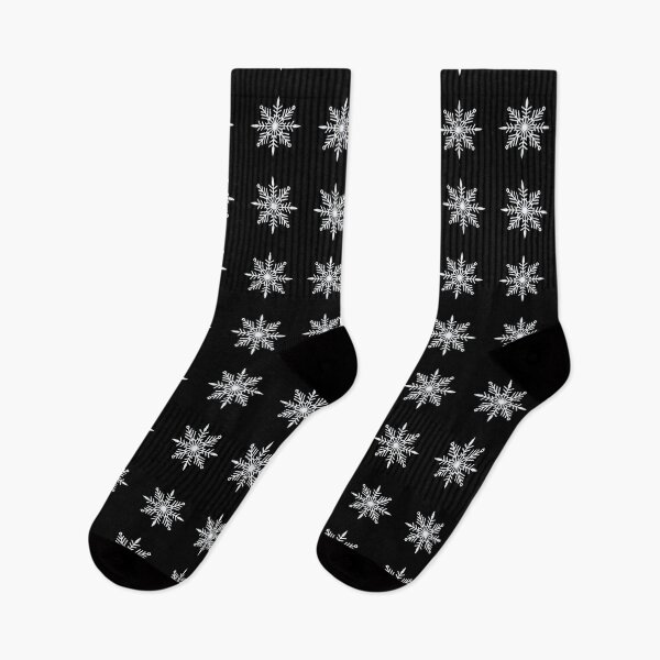 Item preview, White snowflake pattern designed and sold by DigitalArtTrend.
