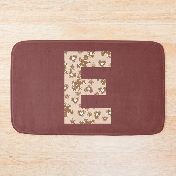 Item preview, Gingerbread Pattern Monogram Letter E designed and sold by Coffee Lifestyle.