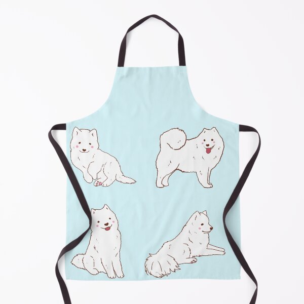 Item preview, Samoyed dog illustration sticker pack designed and sold by Mayarart.